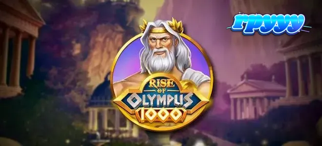 Tampilan visual epik dari slot Rise of Olympus 1000 dengan latar belakang Gunung Olympus.