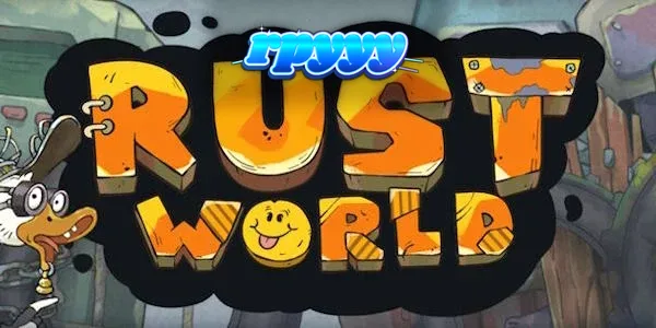 Tampilan visual slot Rust World dengan nuansa industri distopia.