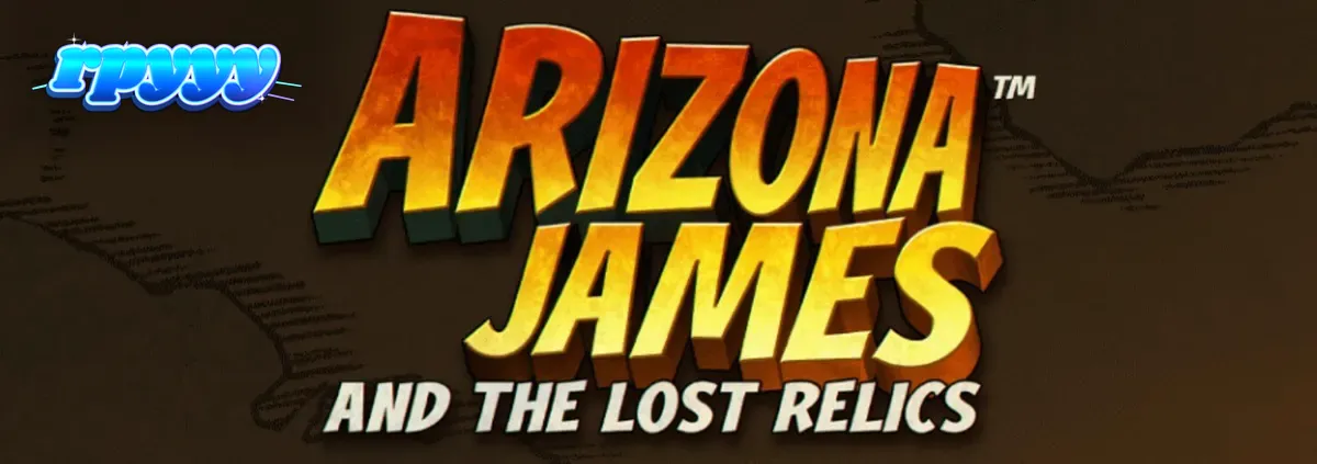 Pemandangan visual slot Arizona James and the Lost Relics dengan latar belakang kuil gurun